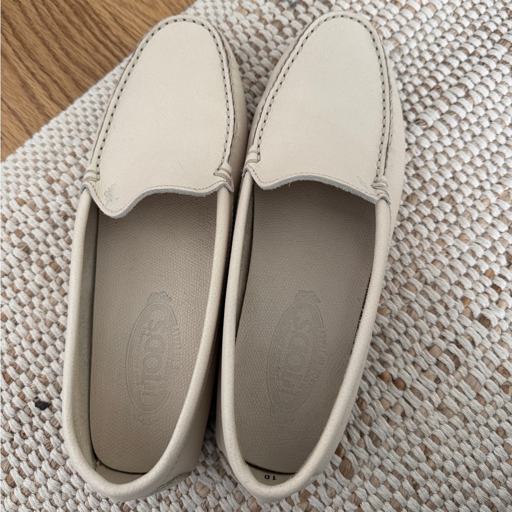 Tod's Cream Loafers for Women